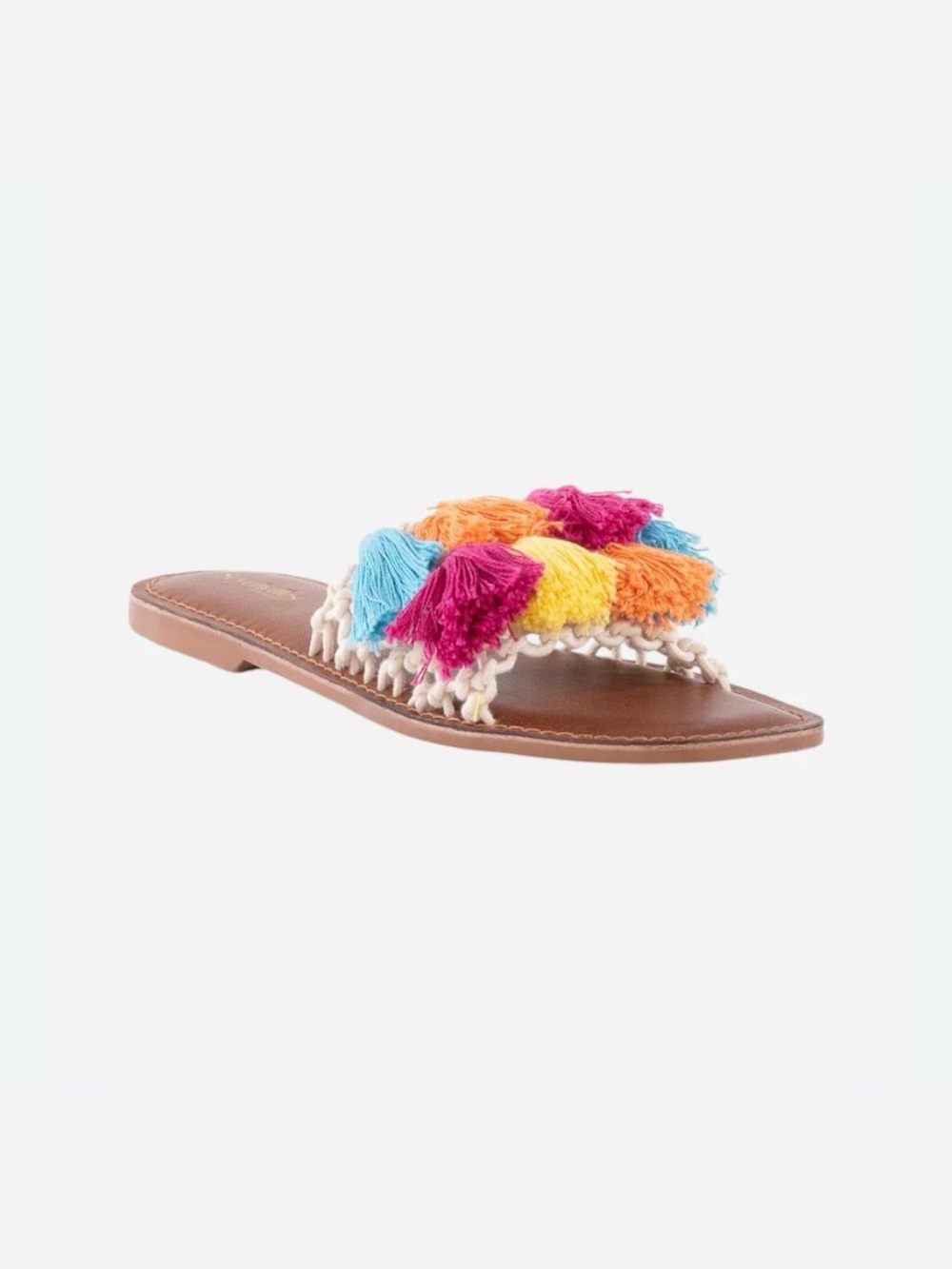 🌈Seychelles Camellia Macrame Tassel Sandals in Rainbow, new w/o box, sz 6.5